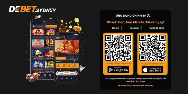 Các bước tải app Debet trên hệ điều hành Android